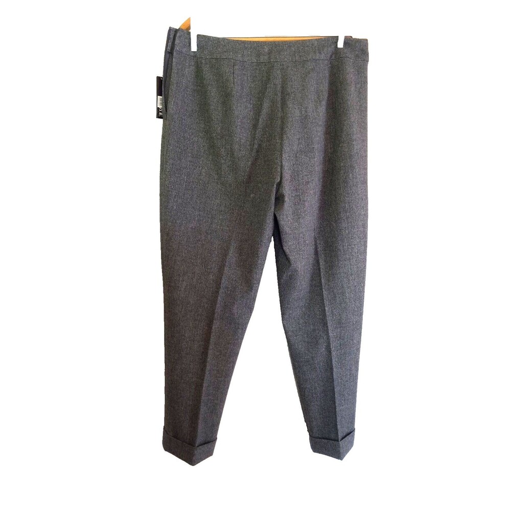 NIC+ZOE Womens Forever Flannel Cuffed Dress Pants Size 16 New with Tags - Picture 5 of 6